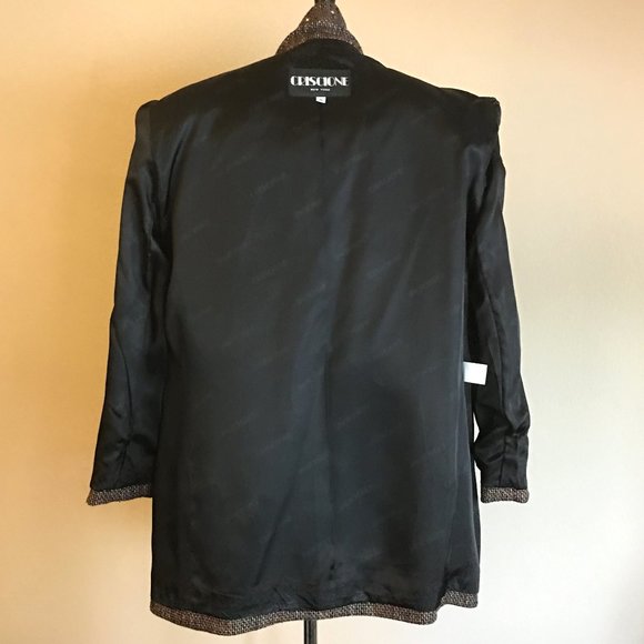 Vintage 80's CRISCIONE Rhinestone Embellished Jacket Blazer 🕺💎 - Picture 11 of 14